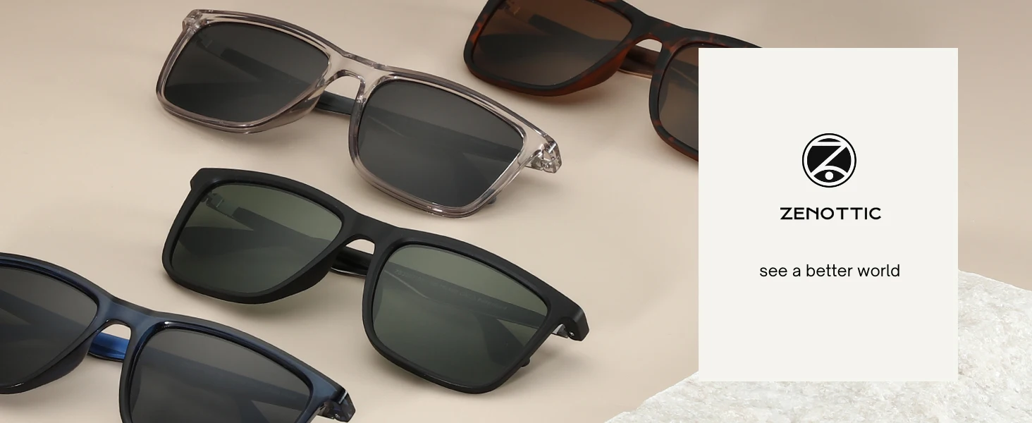 ZENOTTIC Polarisierte Sonnenbrille für Herren, rechteckig, ultraleichter Kohlefaserrahmen, UV400-Schutz, klassische Sonnenbrille – Detail 13
