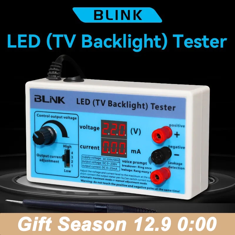 LED Lamp TV Backlight Tester LED Strips Beads Test Tool EU&US Measurement Instruments for LED Light Backlight Tester 0-230V