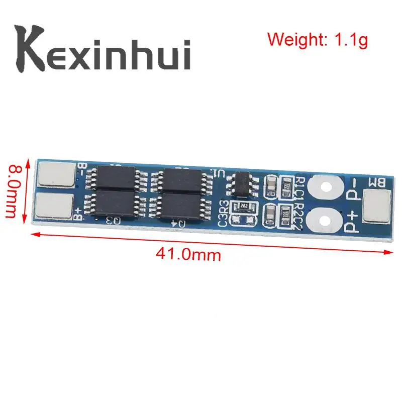 2S 7.4V 8A Li-ion 18650 Lithium Battery Charger Protection Board 8.4V Overcurrent Overcharge / Overdischarge Protection