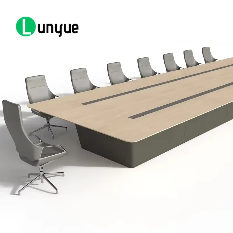 Custom Modern Wooden Conference Table Stylish Office Furniture for Meeting Room Business Negotiation Durable Design