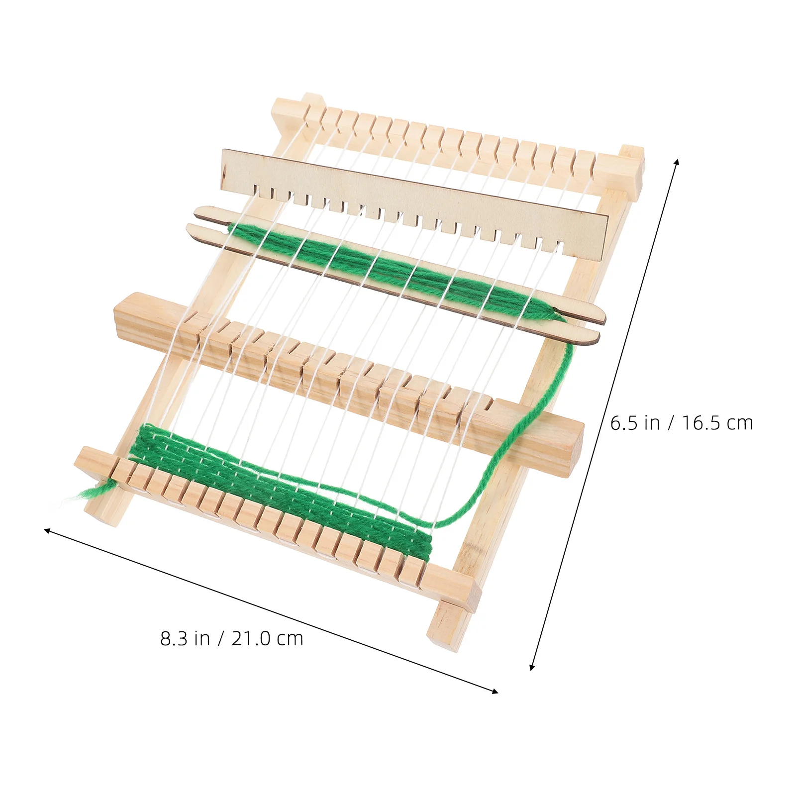 1Set Portable Knitting Loom Small DIY Wooden Frame Weaving Machine for Yarn Handcraft Creative Weaving Tool for Handmade