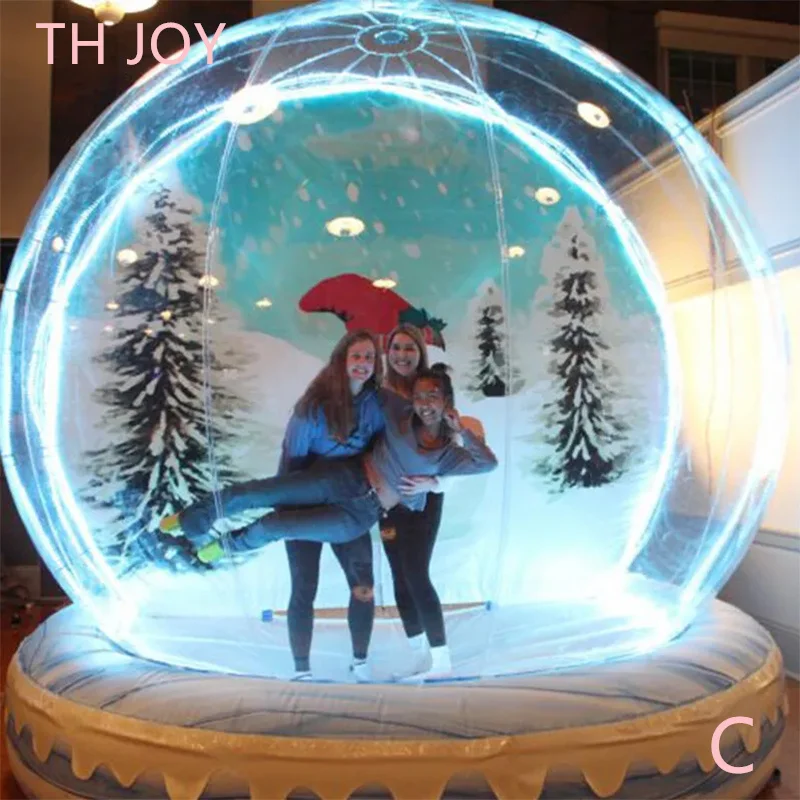 

free air shipping to door!3m 10ft diameter Inflatable Bubble Tent Christmas Wedding Human Size Snow Globe with light