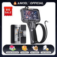 ANCEL AN301 1080P HD Industrial Endoscope Two-Way Articulating Borescope with Light 0.24\