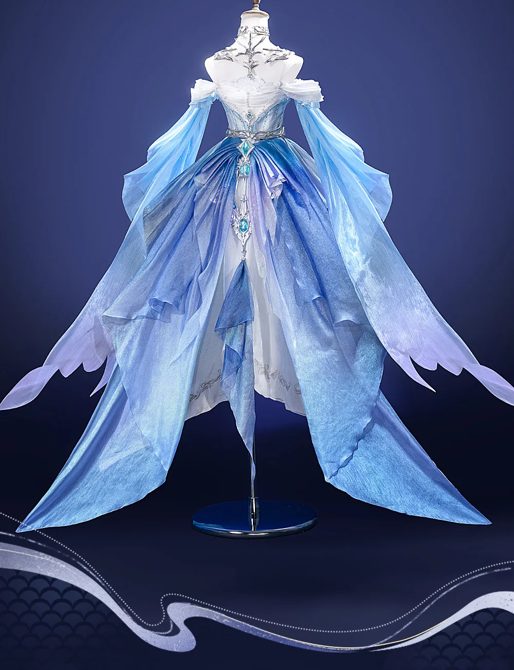 

Love and Deepspace Cosplay Costume, Female Protagonist Limoria Battle Suit & Qi Yu Poseidon Set