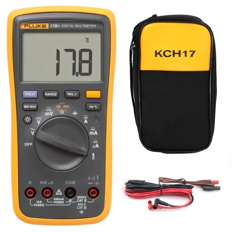 17B+ Hochpräzises Multifunktions-Digitalmultimeter 4000 AC/DC Strom widersteht Kapazitätsfrequenzmessgerät