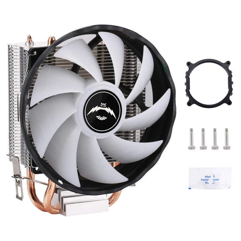 CPU Processor 2 Heat Pipe Cooler 120mm Fan Suitable For Installing LGA2011 x79 x99 e5Silent Temperature Control Speed Regulation