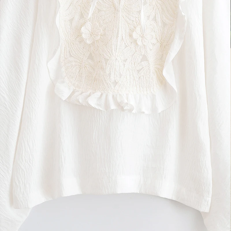 Z 2025 Sommer Neue Damen Faion Set Lösliche Spitze IRT Und Ort Rock Polyester Faser Lange Sve Runde Ne Overhead