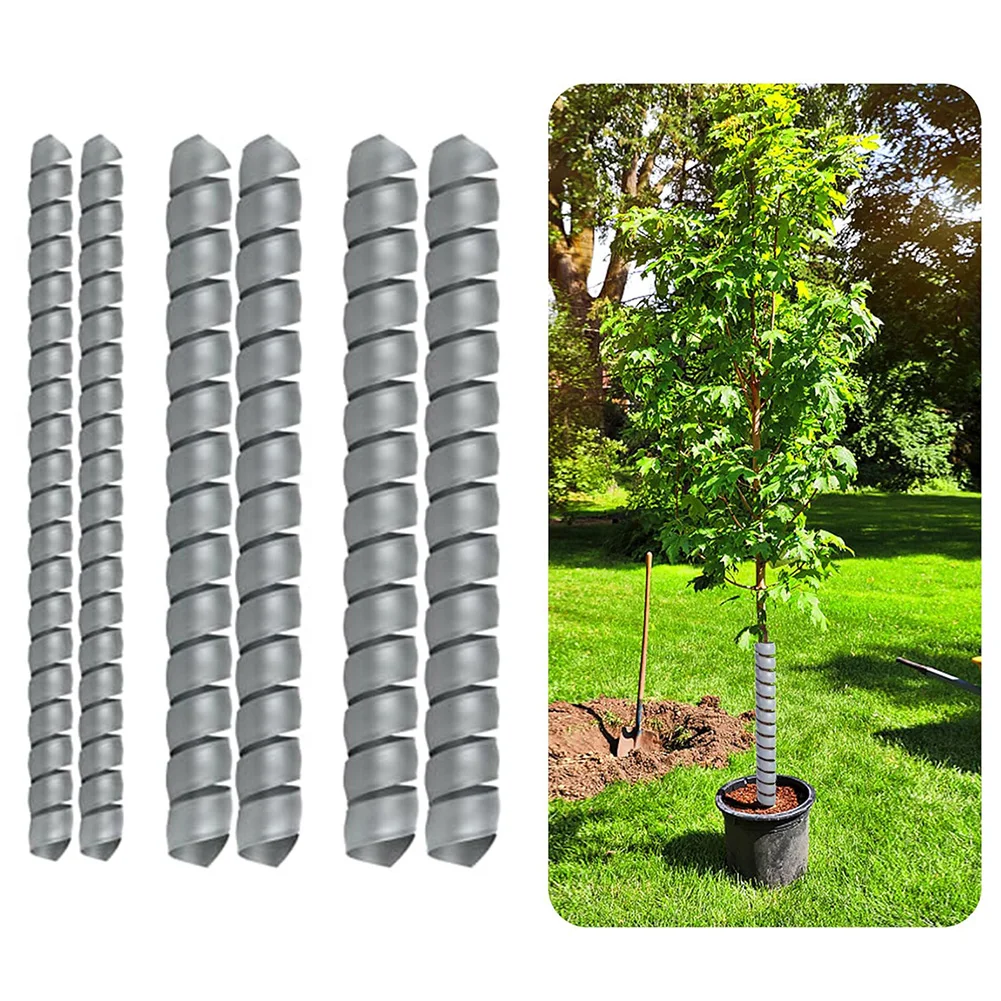 

6 шт. регулируемых пластиковых защитных колпаков для стволов деревьев, садовые защитные инструменты, регулируемые многоразовые защитные обмотки для коры деревьев, запасные части