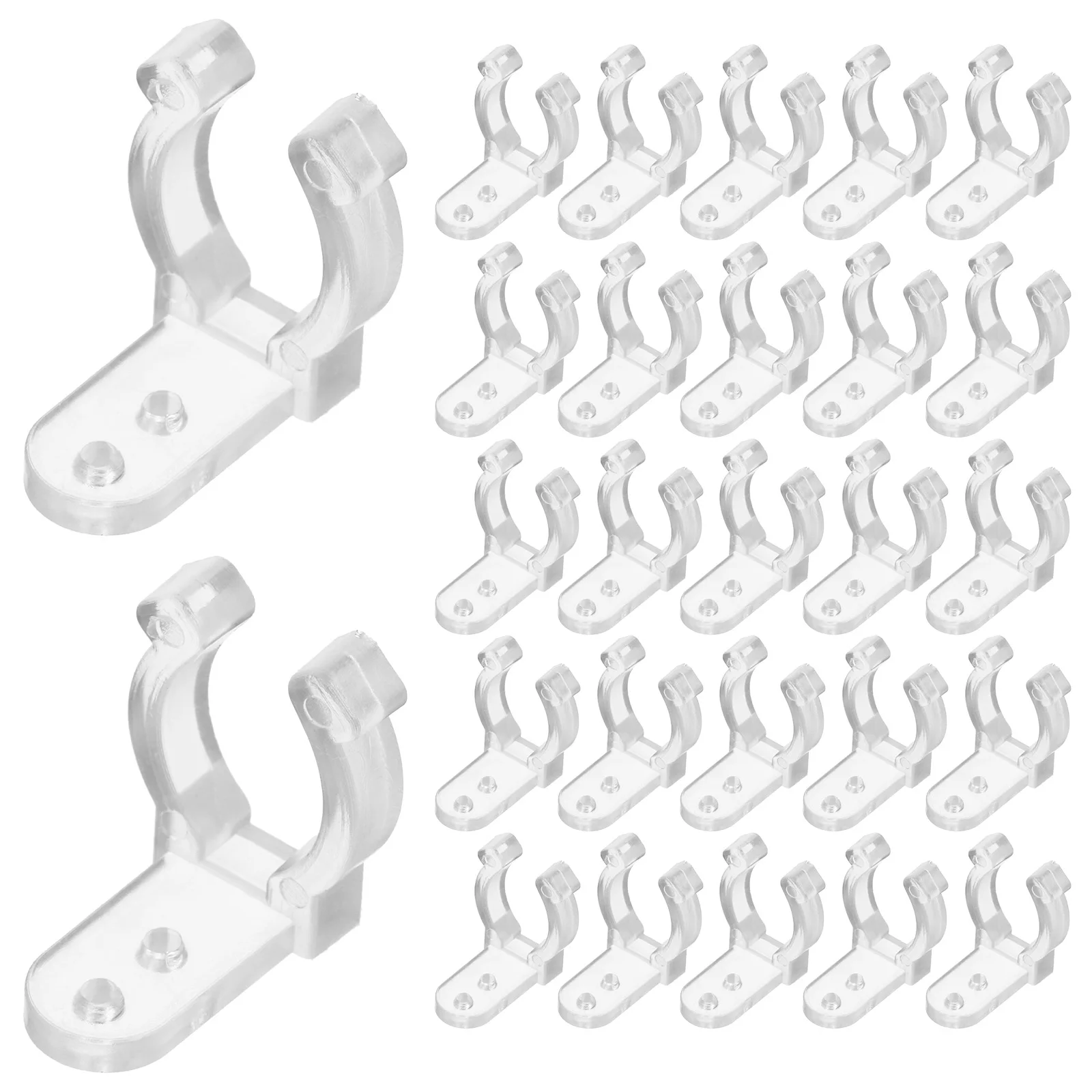 

100 Pcs Rope Light Clip Buckle Mounting Round Led Rope Light Clip Fastener Outdoor Wedding Party LED Strip Lamp Tube