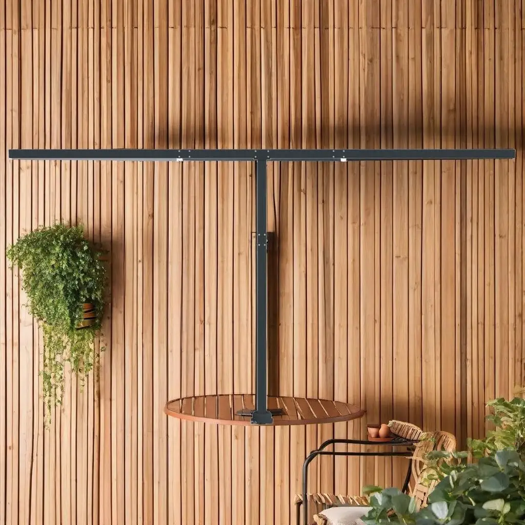 Tiang Tenda Set Besi Antrasit 177.2x96.5