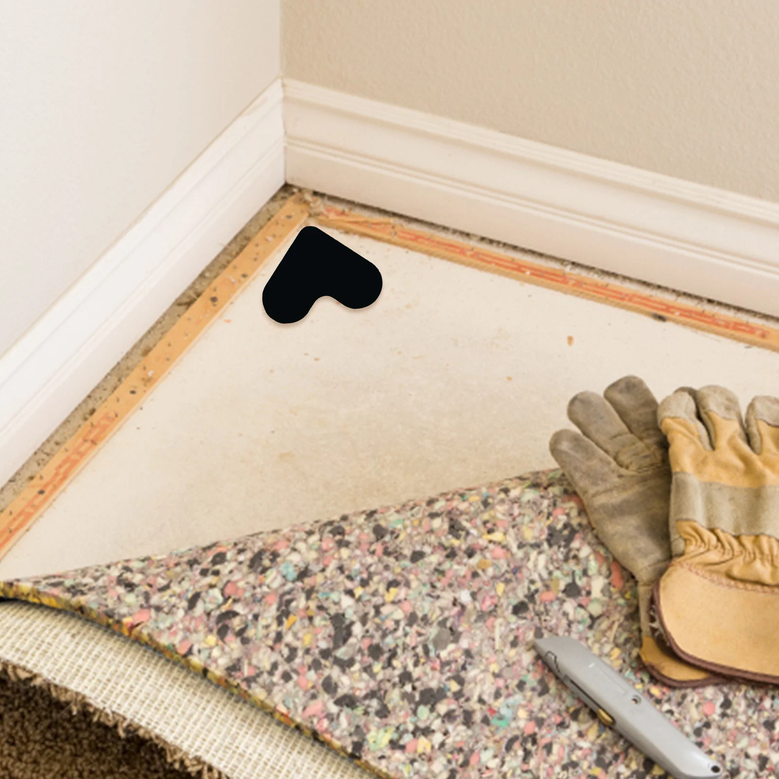 16Pcs Carpet Gripper Pads Rug Tape Stickers Heart Cloud Shape Non Slip Rug Holders for Hardwood Floors Tiles Non Slip