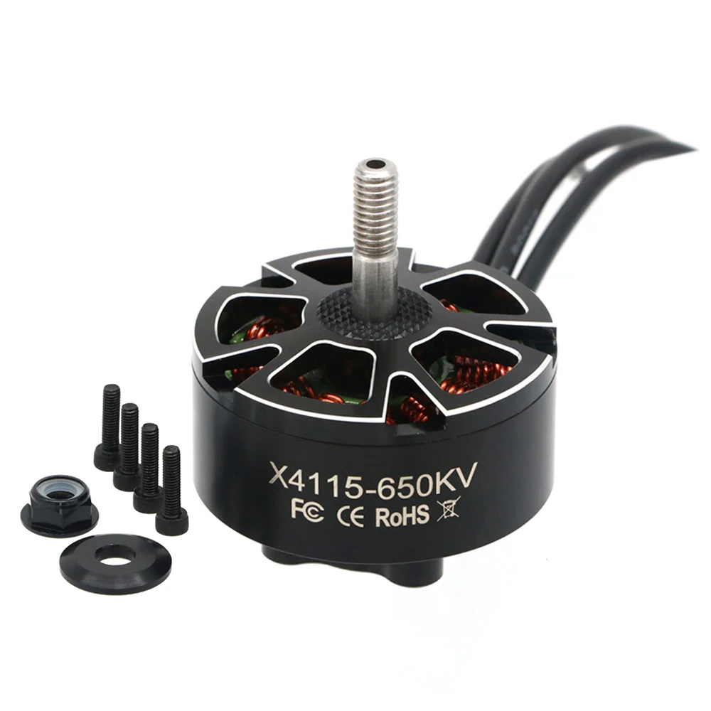 1 unidad de Dron E-Power RC FPV X4115 4115 400KV 650KV 8S Motor sin escobillas eje de 6mm para piezas DIY