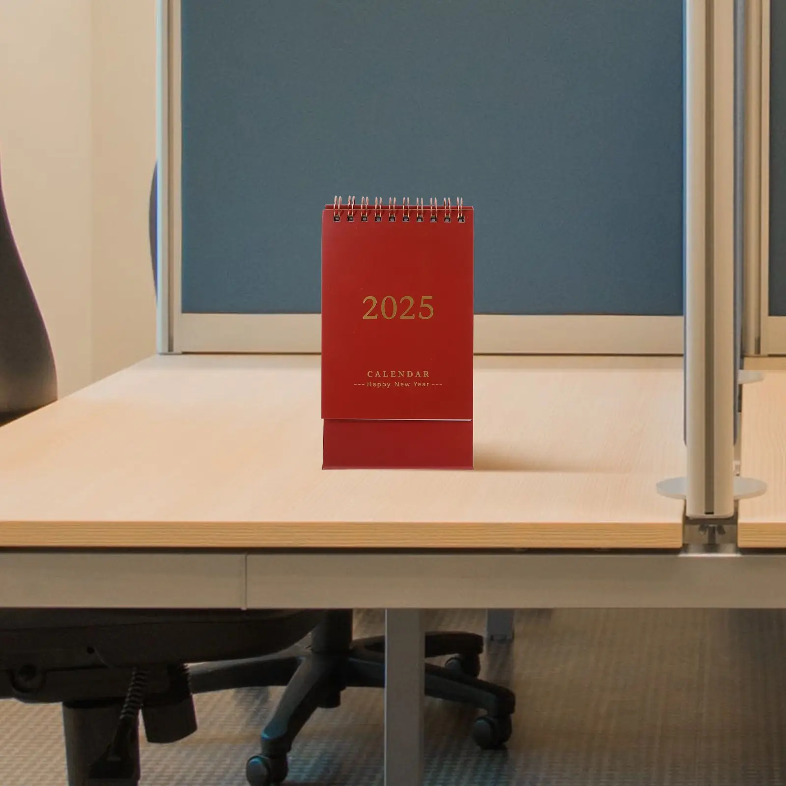 Simple Desk Calendar Mini Desktop Beach Holiday Small Paper Calander Office Flip