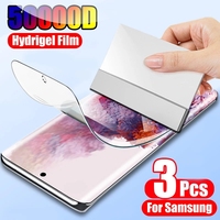 3PCS Hydrogel Film For Samsung Galaxy S10 S20 S9 S8 S7 S21 S22 Plus Ultra FE Screen Protector On Samsung Note 20 8 9 10