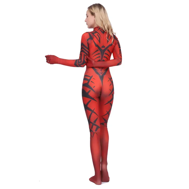 DY20Star Wars Legacy Cosplay Darth Talon Costume 3D Printed Spandex Bodysuit Zentai Outfits Halloween Costume for Adult Kids25