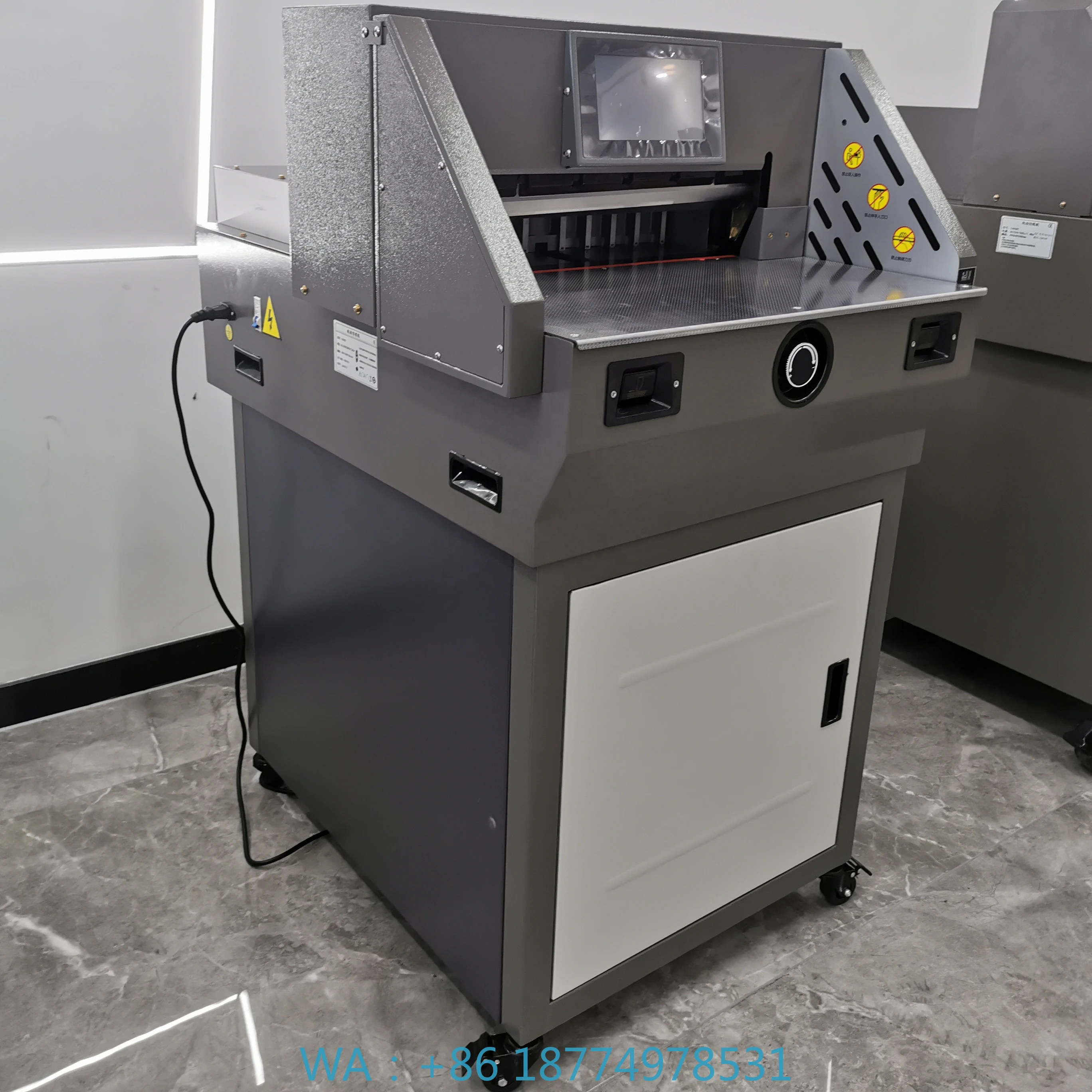 Электрический гильотинный триммер для бумаги и резакE460T 460 мм A2 SRA3 A3 Промышленный профессиональный программируемый