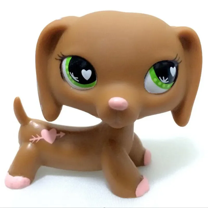 Seltene kleine Tierhandlung lps Spielzeug Hundes ammlung niedliche kleinste Wurst alte ursprüngliche Tier figur Kinder Weihnachts geschenke