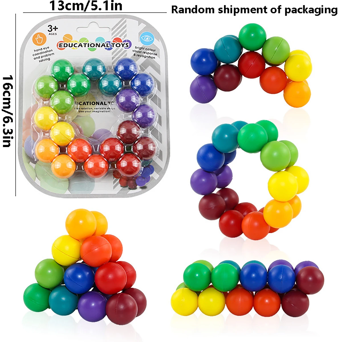 Versatile puzzle bead decompression ball, stress relief magic ball new and unique toy