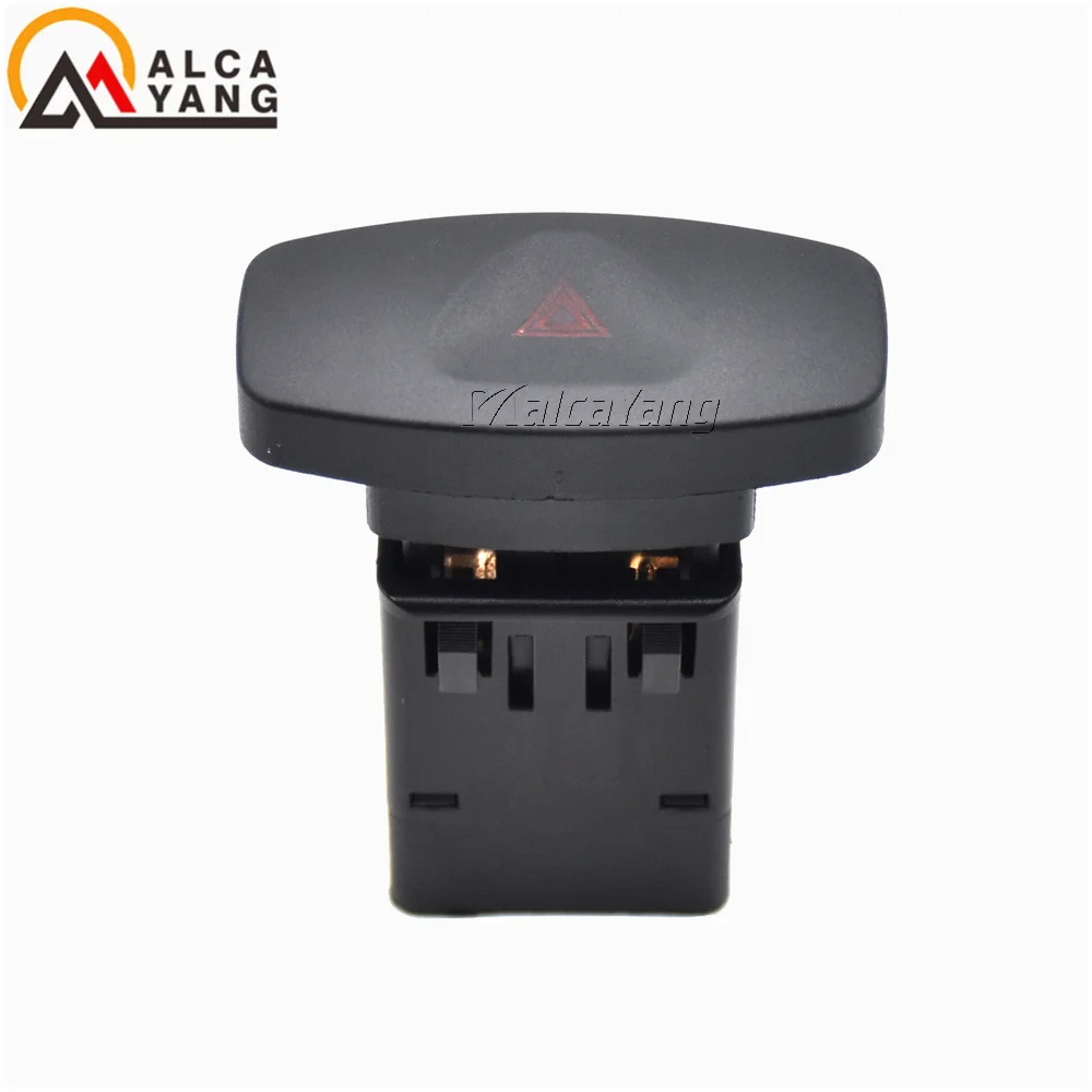 8 pines LED rojo para Renault Symbol Clio II interruptor de advertencia de peligro botón de luces de Flash doble 8200446717