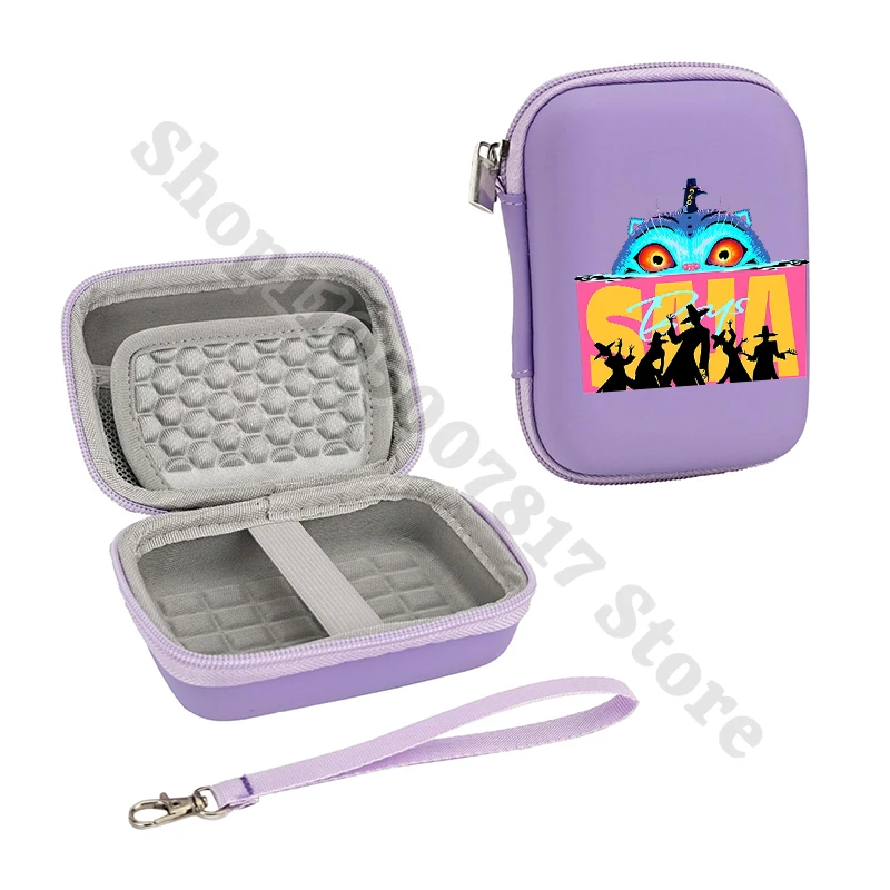 KPop Demon Hunters-funda protectora portátil para cámara de moda, compartimento divisor, bolsa de almacenamiento para dispositivo Digital, contenedor organizador