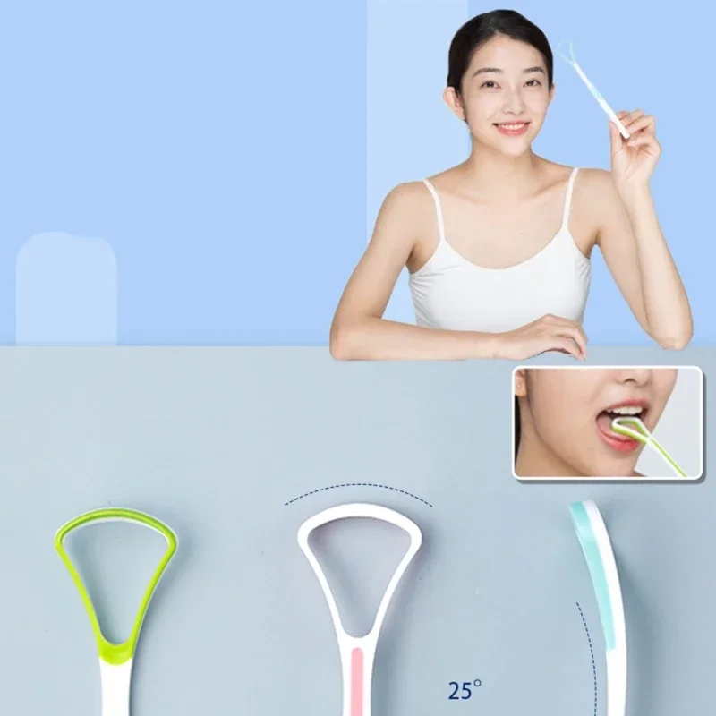 Zungenschaber-Reiniger für erwachsene Kinder, Zungenbürste für frischen Atem, Dental, beseitigt Mundgeruch in Sekunden, Mundpflege-Werkzeug – Detail 2