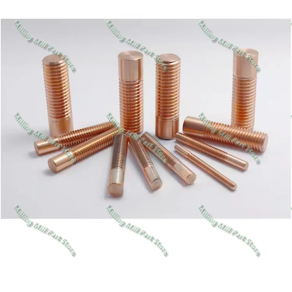 Pure Copper Tapping Electrodes for Spark EDM Thread Electrode Discharge Red Copper Screw Tooth Metric M2-M20