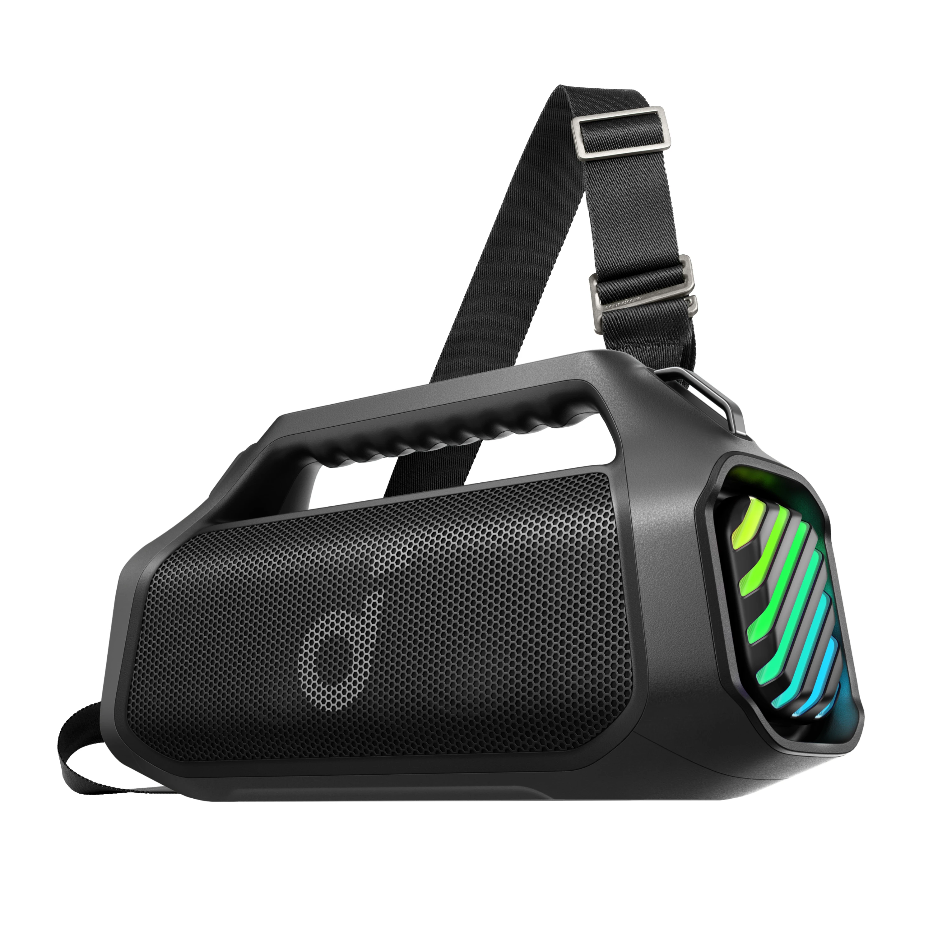 Soundcore boom2 Plus Buitenspeaker, 140 W, 2 + 2 kanalen, BassUp 2.0, 20 uur, Snelladen, IPX7 Waterdicht, RGB Verlichting (code beschikbaar)