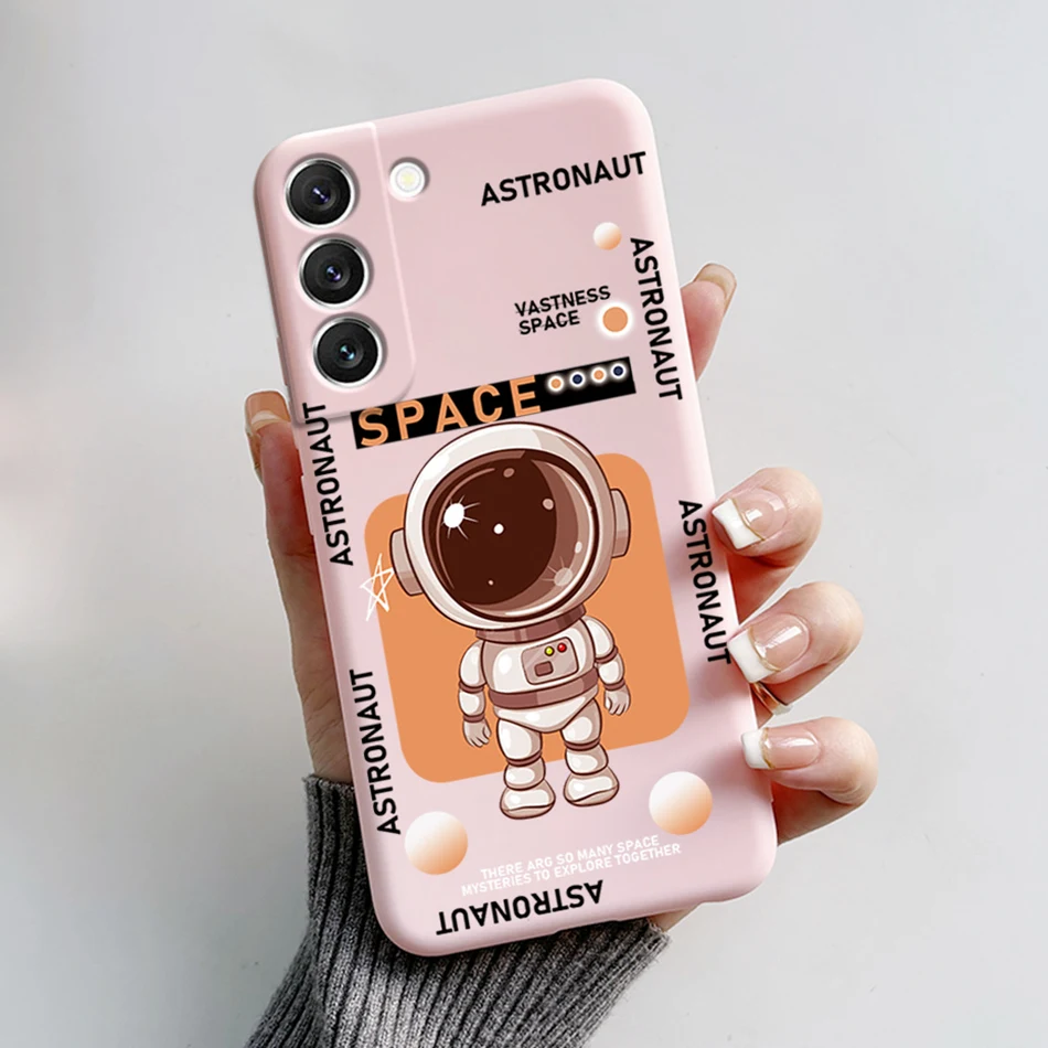 Pokrowiec na Samsung Galaxy S22 torby S 22 Plus Ultra pokrowiec ochronny Funda astronauta etui na telefon Coque dla Samsung S22 Capa — zdjęcie 6