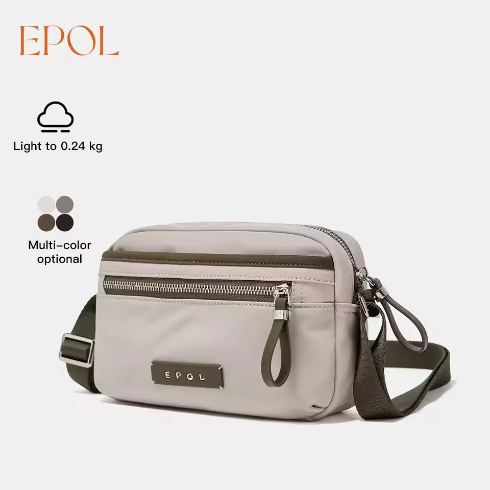 Epol Color Block Crossbody Bag 2026 Oxford Cloth Water Resistant Lightweight Shoulder Bag Multi Pocket Casual Small Purse 6120-0