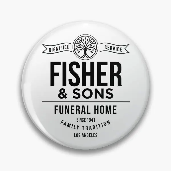 Fisher Sons Six Feet Under  Soft Button Pin Badge Women Gift Lover Metal Clothes Brooch Funny Hat Cute Lapel Pin Decor Fashion