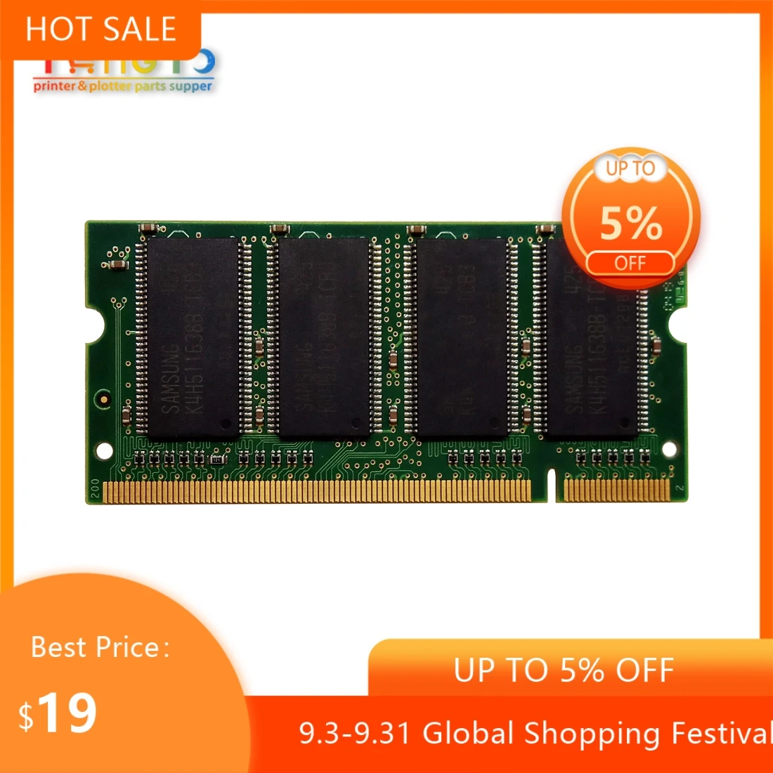 CH336-60001 CH336-80001 GL/2 memory 512MB for Formatter Accessory Card logic board RAM for HP Designjet 510 510ps 24