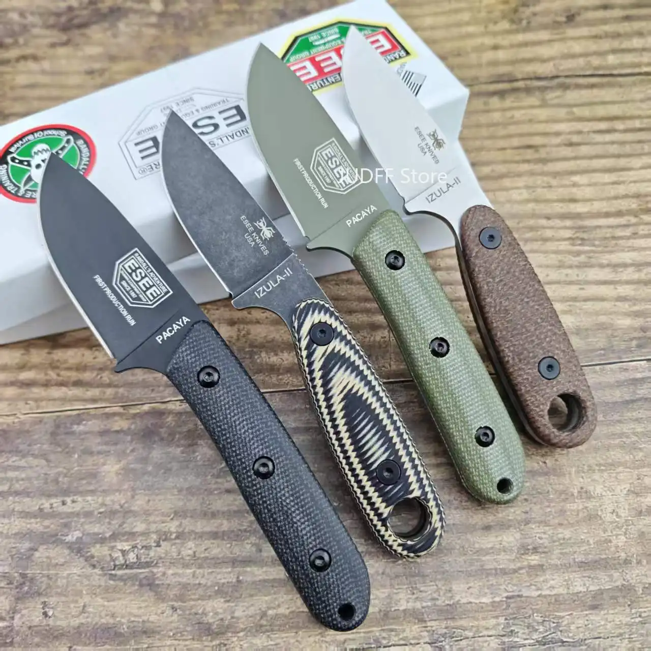 Image of ESEE IZULA/ PACAYA Outdoor-Feststehendes Messer für Picknick & Feldrucksack-Camping, multifunktionales tragbares Schneidwerkzeug, Allzweckmesser