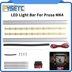 For Prusa MK4 3D Printer Dual LED Light Bar 24V Ultra Bright Kit for Prusa MK4