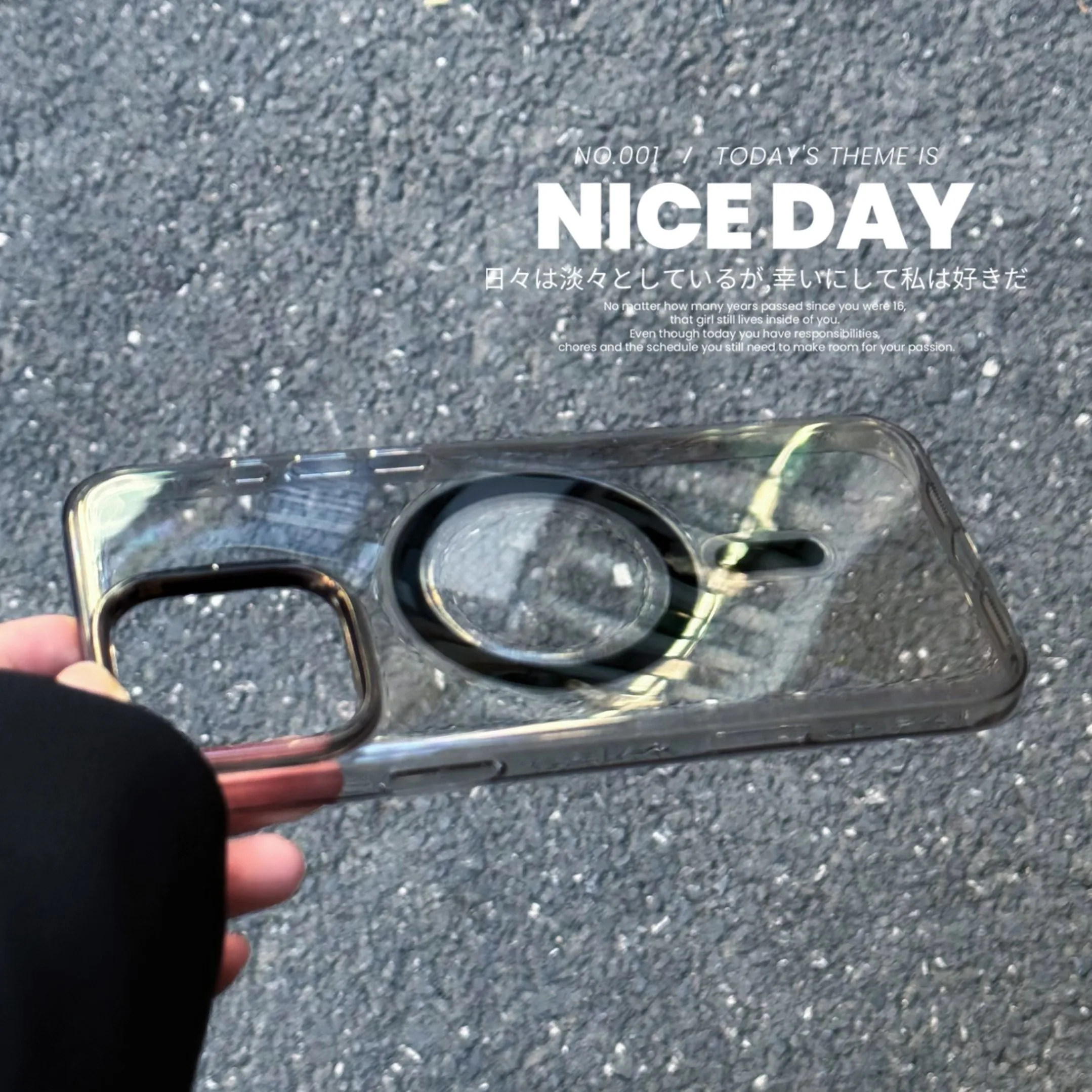 

Black New High Transparency PC for Magsafe Luxury Magnetic Phone Case for IPhone 16 Pro Max 15pro AIR 17PM Shockproof Hard Cover