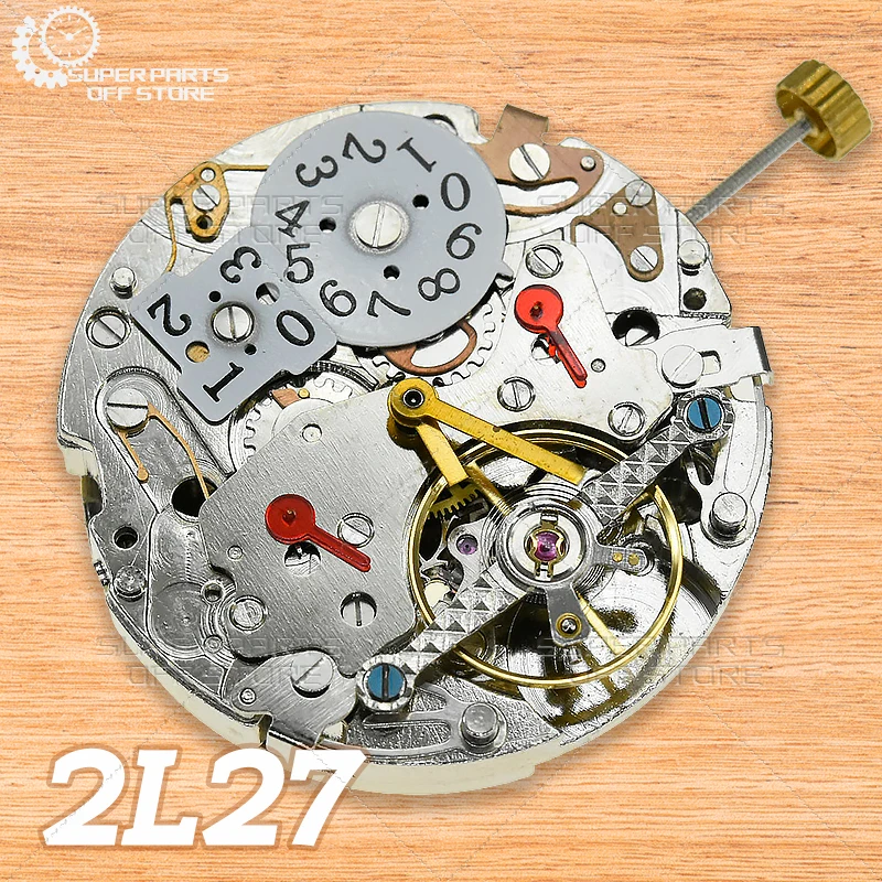 3 Hands Big Date at 12:00 New Chinese Multi-Function Automatic Mechanical Watch Movement 2L27 Dandong Overall Height 9.1mm