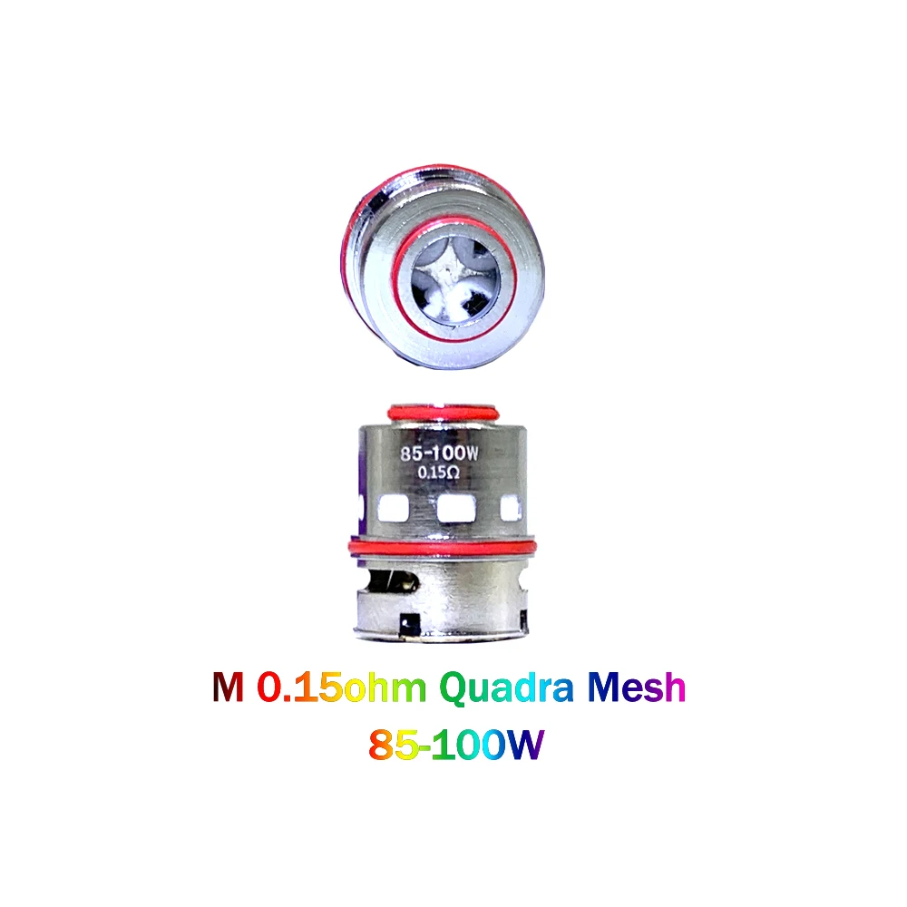 5 bobine da pz/lotto M M0.14ohm Mesh M0.3ohm Dual Mesh M0.2ohm Triple Mesh M0.15ohm bobine a rete Quadra per Geekvape Z Max Tank core