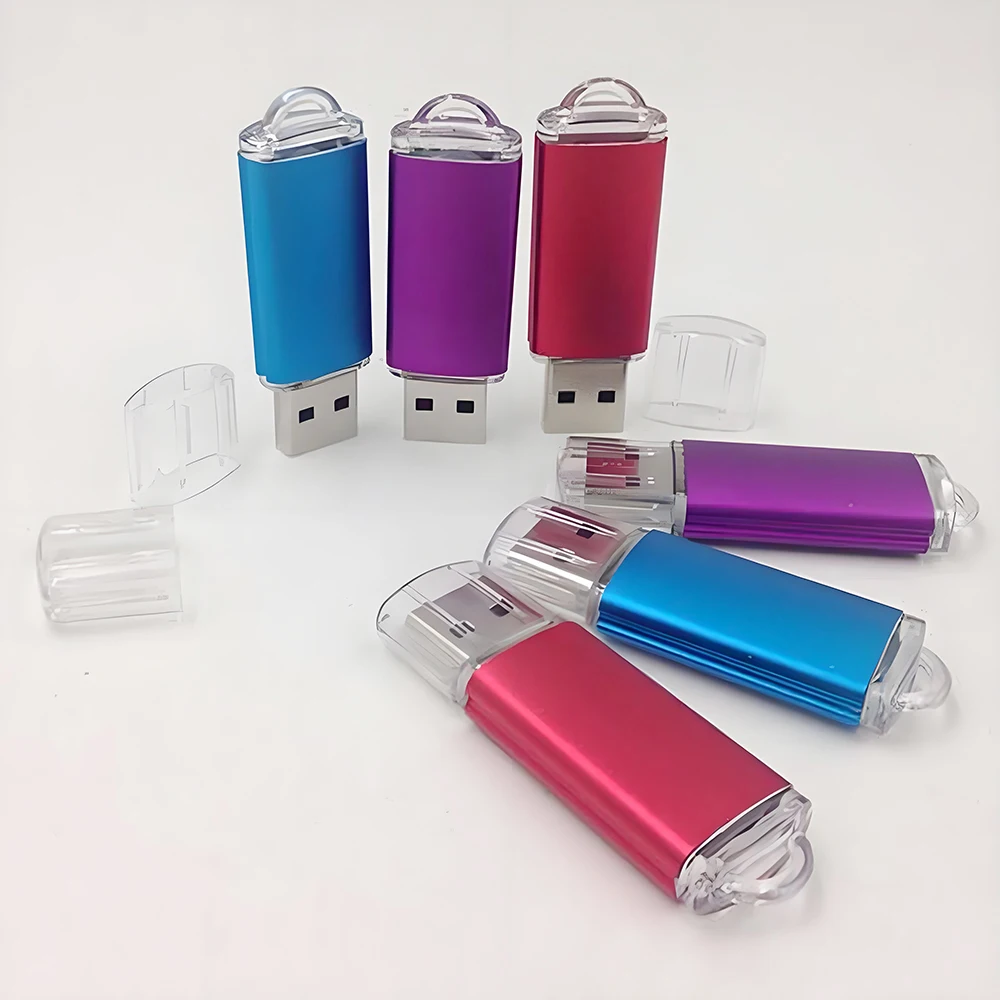 

10Pieces No logo Color Aluminum USB Case Shell they suitable for general PCBA board Metal shell It is no USB memory chip