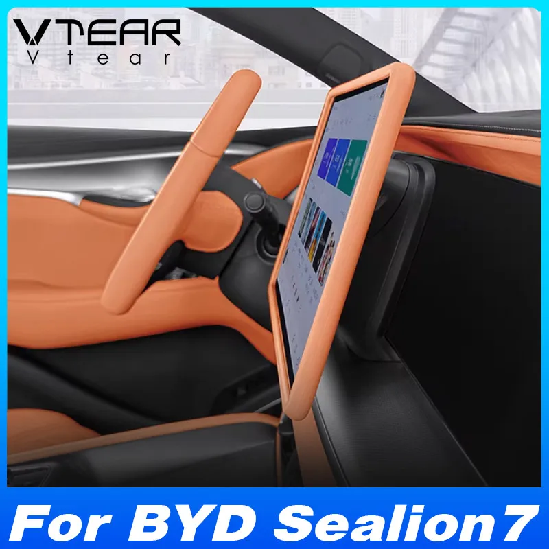 

For BYD Sealion 7 2024-2026 Car Central Control Navigation Screen Silicone Cover, Car Display Protective Case Interior Parts