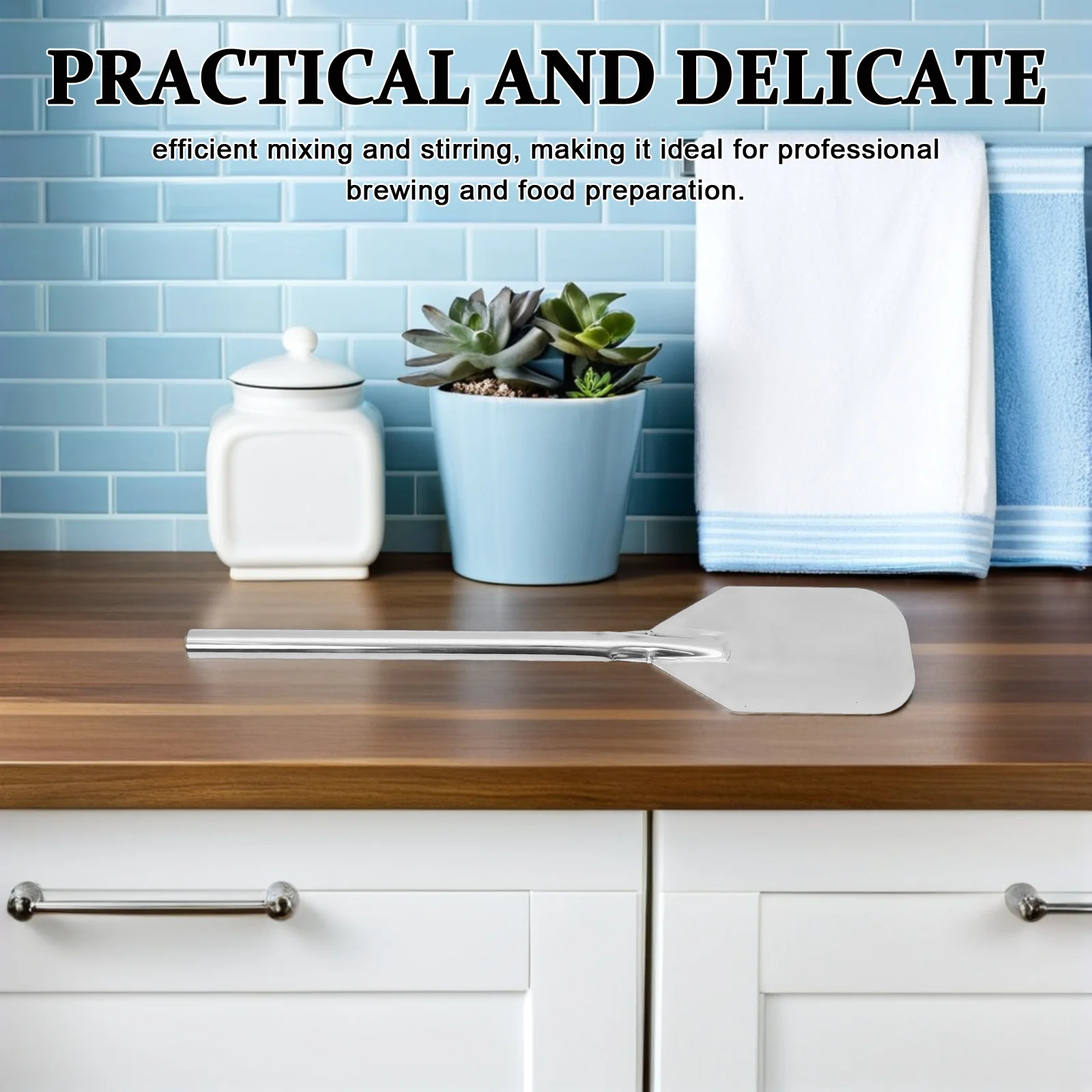 

Stainless Steel Mixing Paddle 24 Inch Long Handle Stir Paddle for Large Batch Brewing Beer Cooking