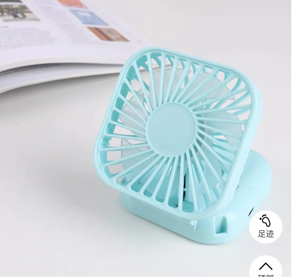 1pc pendurado ventiladores de pescoço com espelho vaidade ao ar livre handheld multifuncional ventilador desktop dobrável usb recarregável mudo mini ventilador