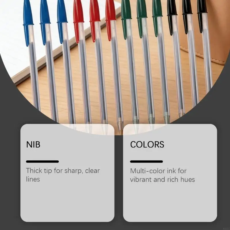 

1.0mm Plastic Ballpoint Pen Smooth Writing Oil Pen Pen Smooth Writing Ball Pen Stationery for Office & School 896C