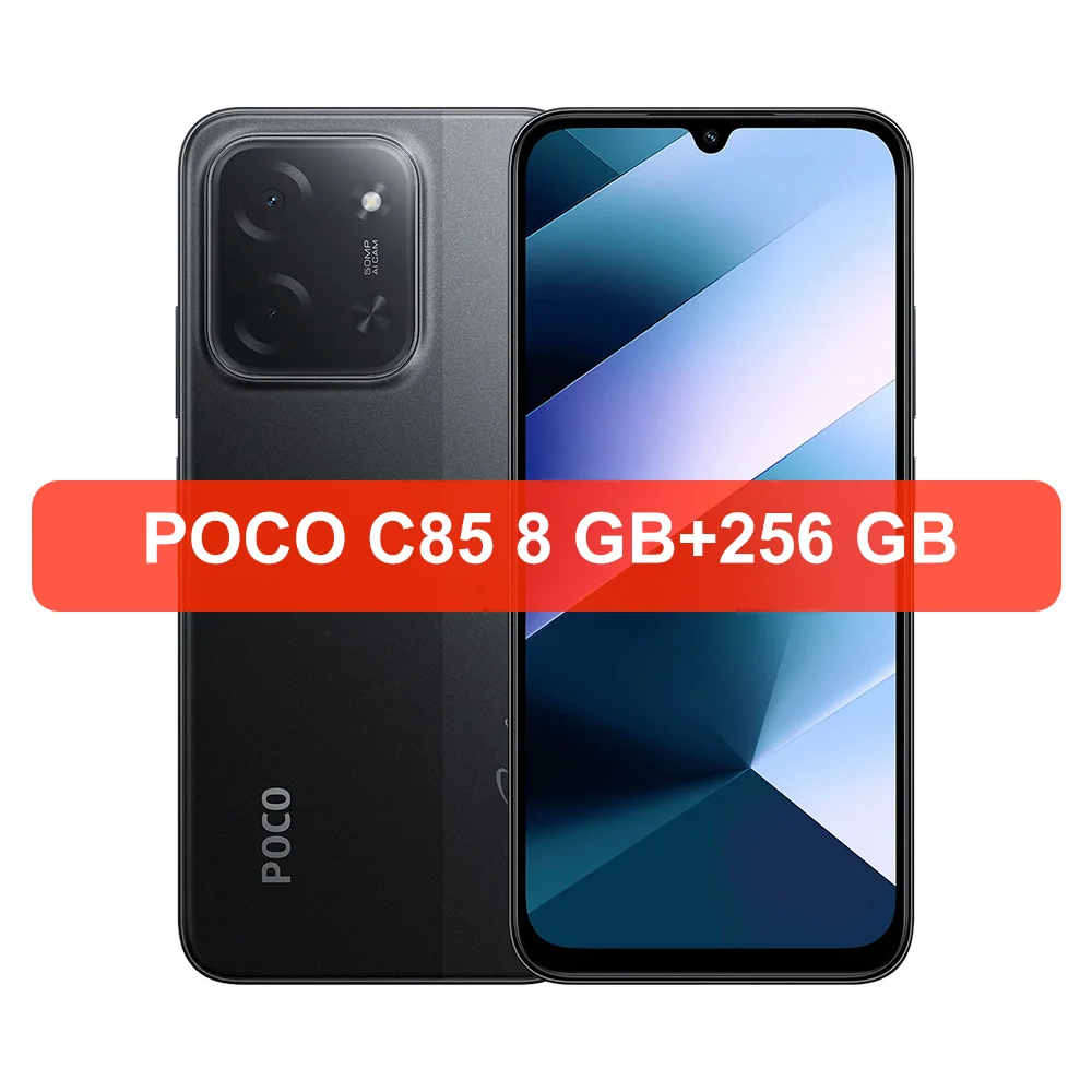 Algemene versie POCO C85 Smartphone MediaTek Helio G81-Ultra Processor 6,9" Dot Drop Display 6000mAh 33W Snel opladen NFC IP64 - afbeelding 1