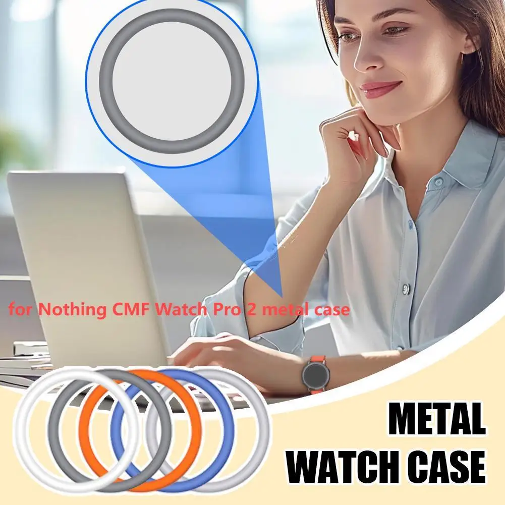 For Nothing CMF Watch Pro 2 Metal Case Replacement Colorful Watch Accessories Smartwatch Metal Case Bezel Case