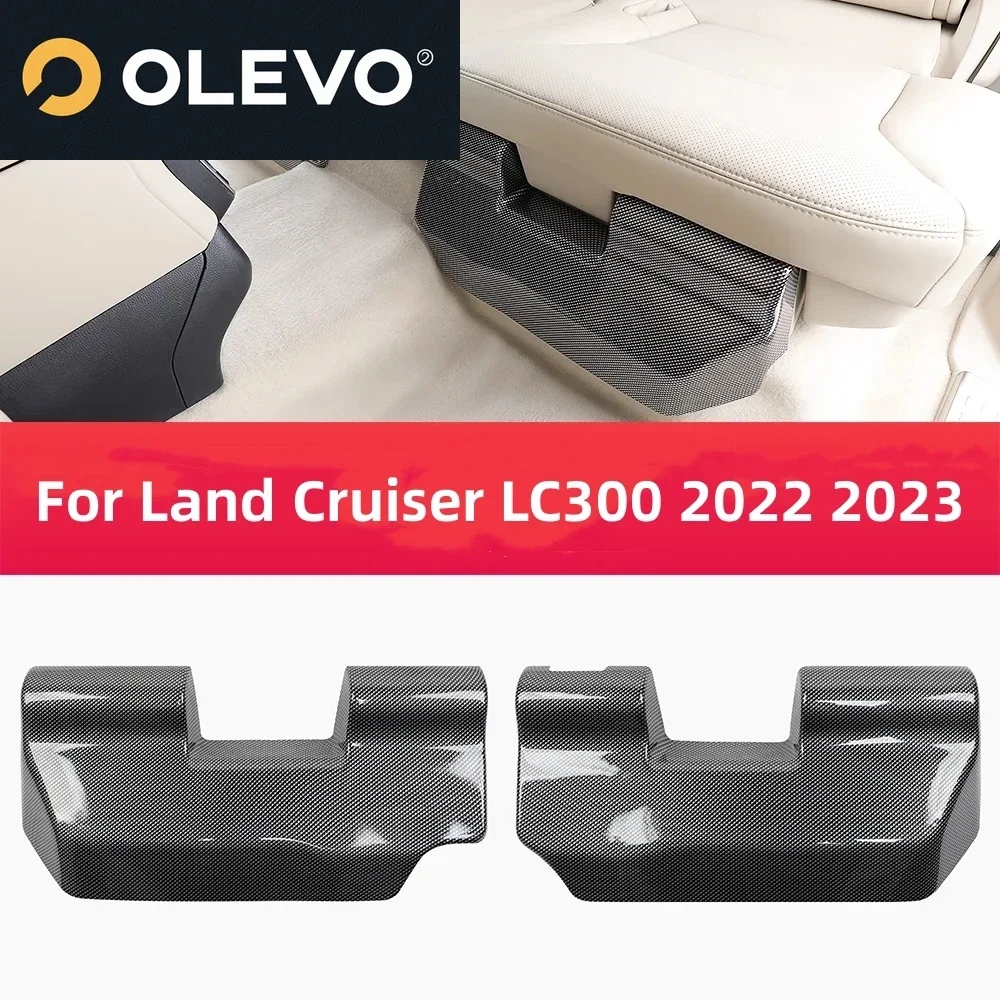 New For Land Cruiser LC300 2022 2023 2024 Second Row Under Seat Anti Kick Pad ABS Anti-dirty Full Surround Seat Protective Cover