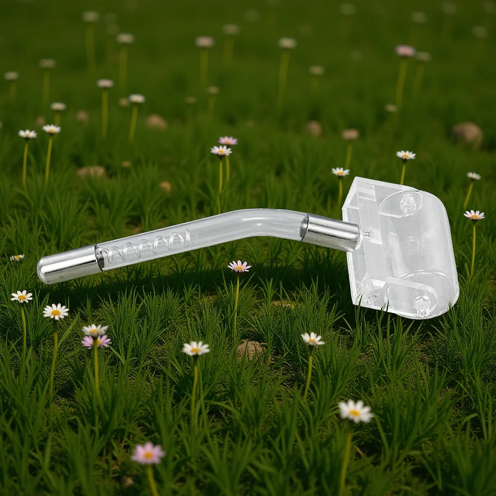 Red Light Glass Roller High Frequency Attachment for Facial Beauty Device - Multi-Functional Massage Tool for Skin Lifting and