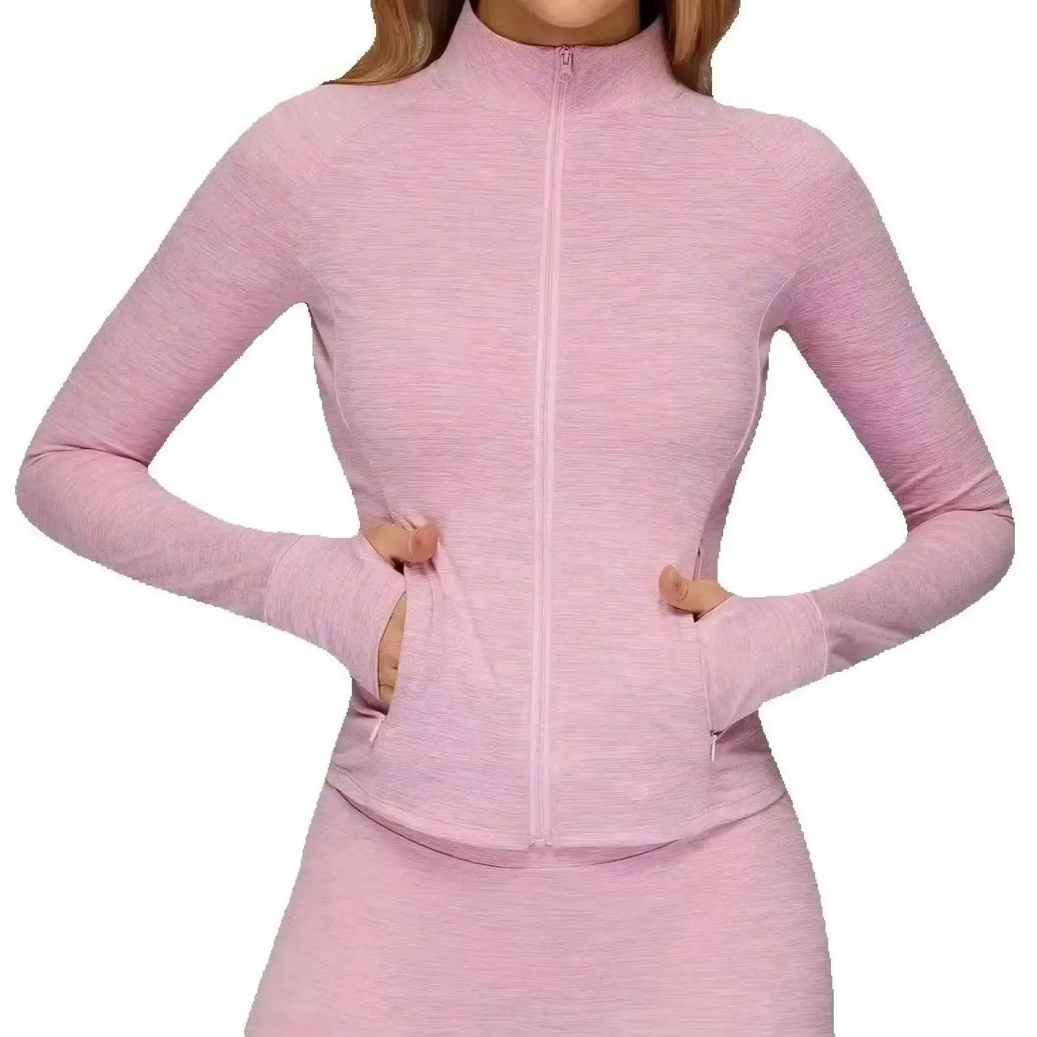 

Sports Coat Women Long Sleeve Sportswear Zipper Training Jacket for Running and Fitness Seamless Gym Top Fast Yoga Clothing
