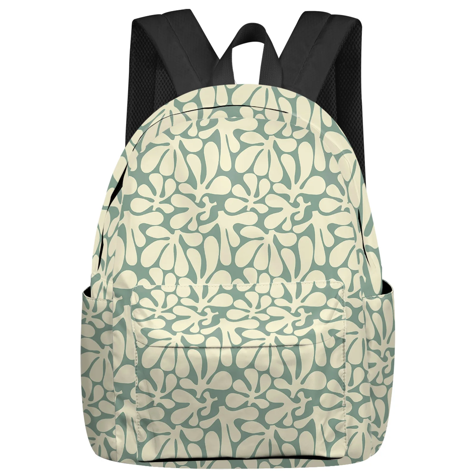 Mochila personalizada para hombre y mujer, morral de viaje con silueta de flores, rosa, ideal para estudiantes