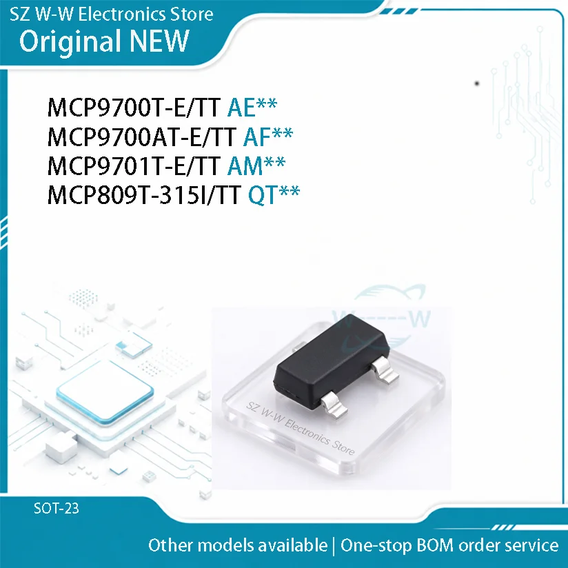 10-50PCS)NEW MCP9700T-E/TT AE MCP9700AT-E/TT AF MCP9701T-E/TT AM MCP809T-315I/TT QT MCP9700 MCP9700A MCP9701 MCP809 IC CHIP