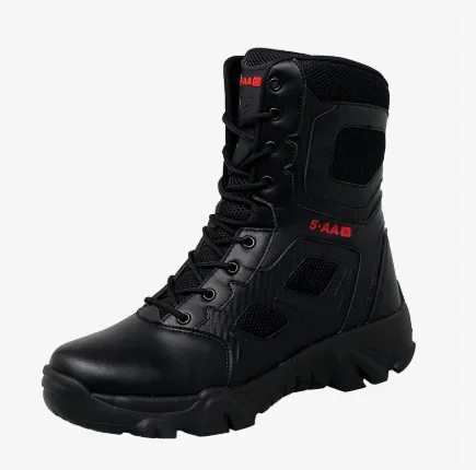 Men Shoes Winter Men Combat Tactical Boots 2026 Ankle Work Safety Shoes Special Force Army Boots Male Waterproof Motorcycle Shoe