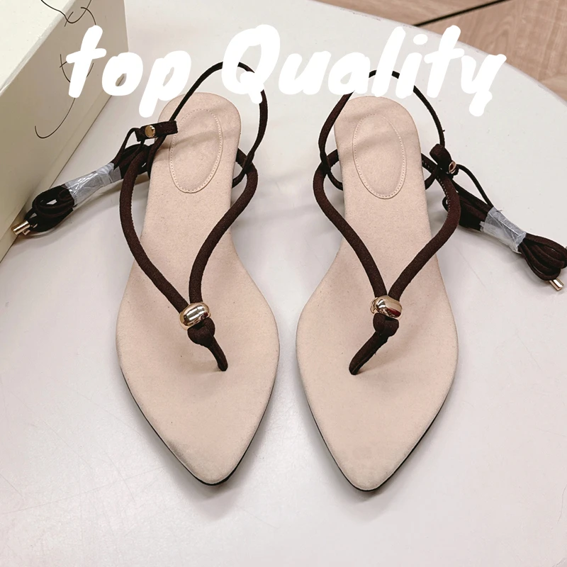 

2025 New Women's slippers Summer Casual Shoes Beach slippers Soft comfortable Solid color Women's sandals leather material